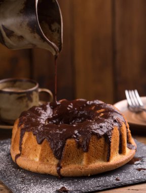 chocolate cake kuglof dessertsweet food  clipart