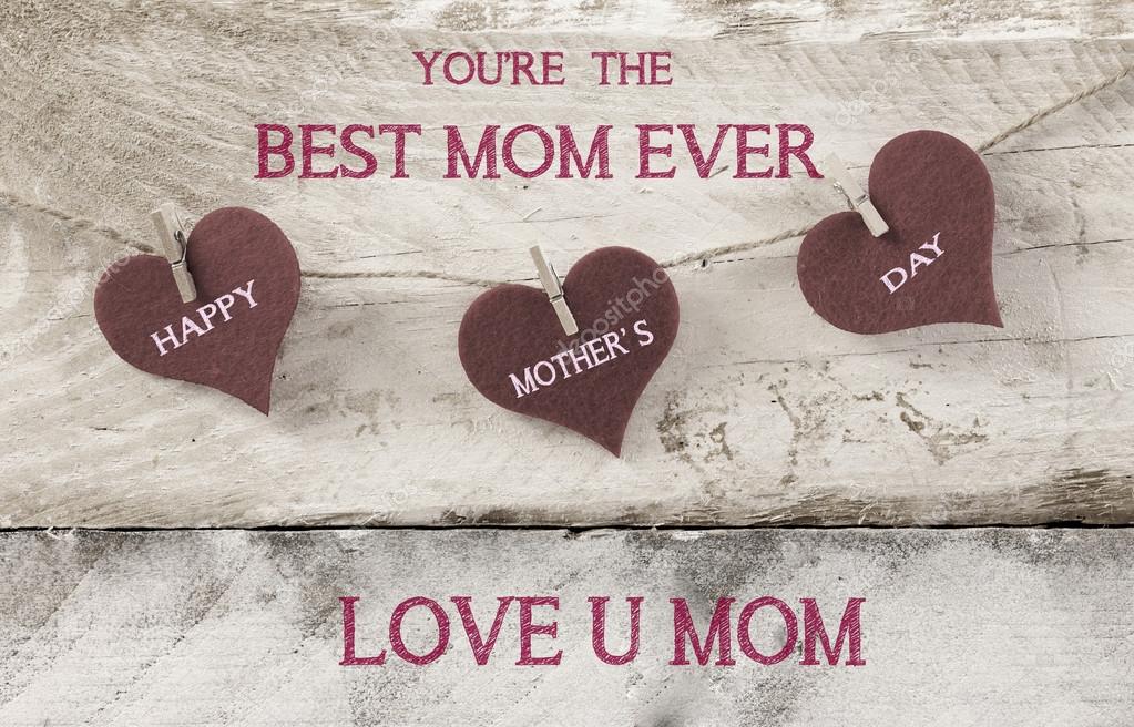 Best mom ever, mother's day greeting card