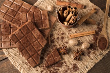 Vintage tarzı çikolata