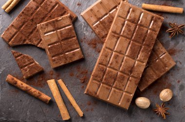 Vintage tarzı çikolata