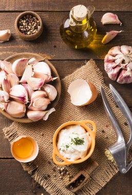 Sarımsak daldırma bölümünü