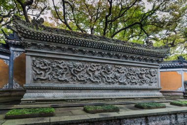 9-Dragon Wall Mount Putuo Adası, Çin'Fayu Tapınağı'nda