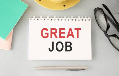 İş konsepti - Metin Harika İş Notu