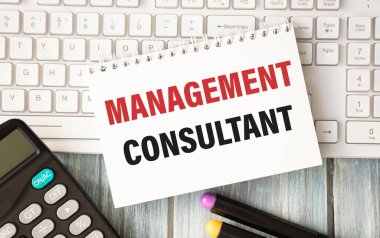 Not defterinde dosyalar ve metinlerle birlikte: Yönetim danışmanı