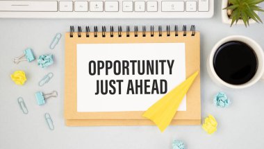 Metin Fırsatı sadece beyaz kağıt üzerinde, iş konsepti