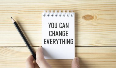 Not defterindeki her şeyi değiştirebilirsin, iş konsepti.