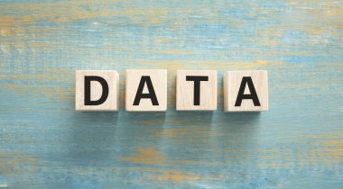 Kopya alanı olan tahta küplere DATA sözcüğü