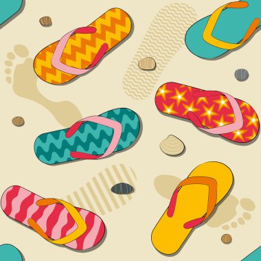 İle Sahil kumu ve terlik kalıbı