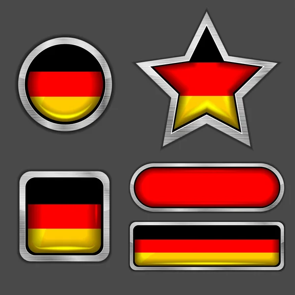 Ikony niemiecki flag — Wektor stockowy