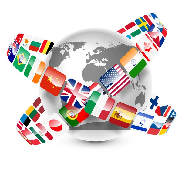Флаги мира по всему миру — стоковый вектор