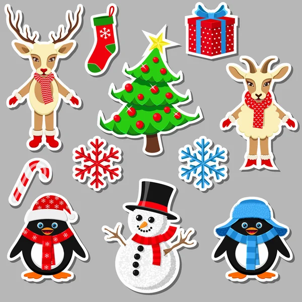Noel öğeleri koleksiyonu — Stockvector