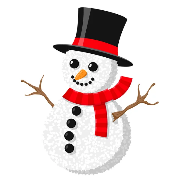 Ilustración de Snowman — Vector de stock