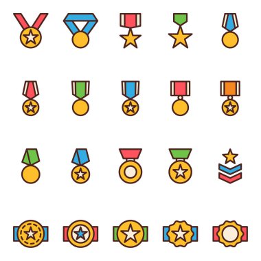 Ödüller için renk özeti simgeleri dolduruldu.