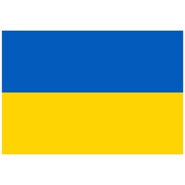 Ukrayna 'nın Ulusal Bayrağı - Düz Renk simgesi.