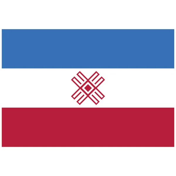 National Flag Mari Flat Color Icon — стоковий вектор