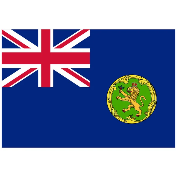 Bandeira Nacional Alderney Ícone Cor Plana — Vetor de Stock