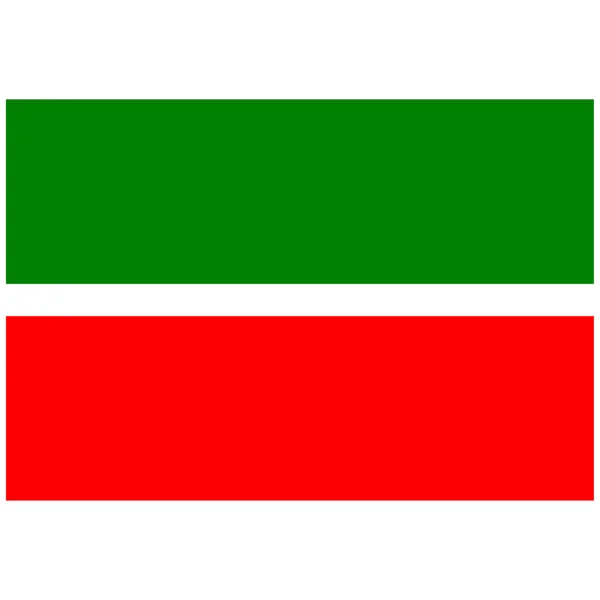 Bandera Nacional Tartaristán Icono Color Plano — Vector de stock