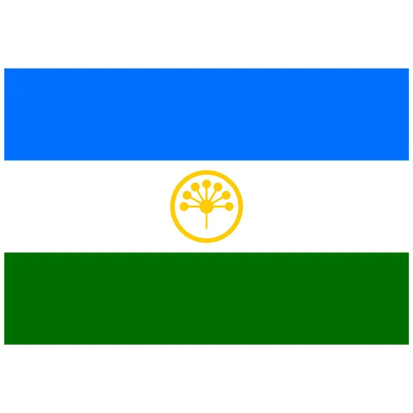 Государственный Флаг Башкортостана Икона Плоского Цвета — стоковый вектор
