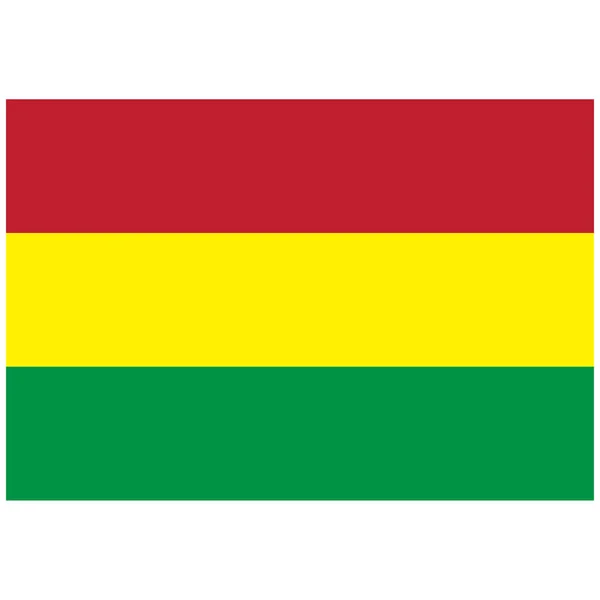 Národní Vlajka Bolívie Barevná Ikona — Stockový vektor