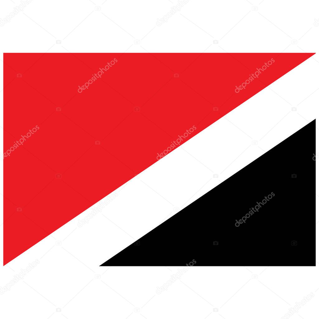 National flag of Sealand, Principality of - Flat color icon.