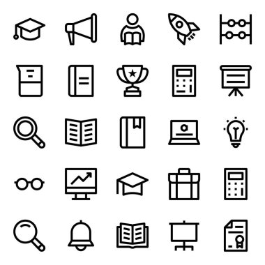 Eğitim için özet simgeleri.