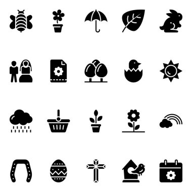 Bahar için simge simgeleri.