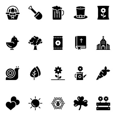 Bahar için simge simgeleri.