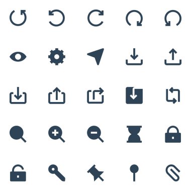 ui ux için simge simgeleri.