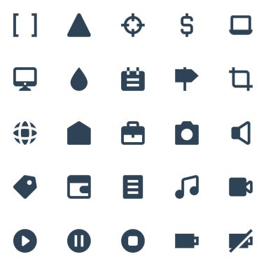 ui ux için simge simgeleri.