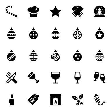 Mutlu noeller için simge simgeleri.