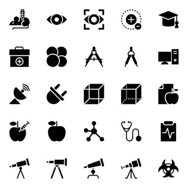 Bilim için simge simgeleri.