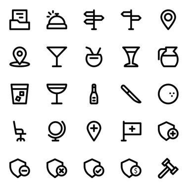 Evrensel ağ & mobil için özet simgeleri.