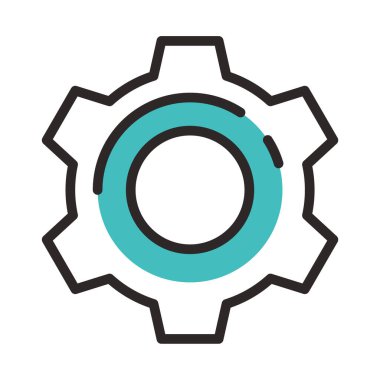 Ayarlar için doldurulmuş renk özeti simgesi.