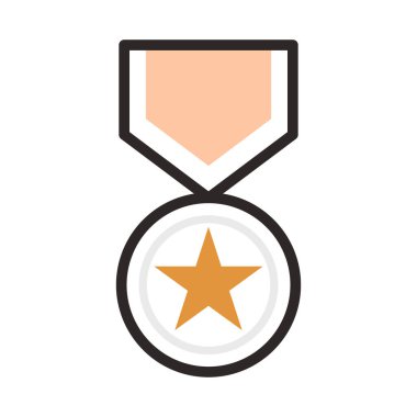 Madalya sıralaması için doldurulmuş renk özeti simgesi.