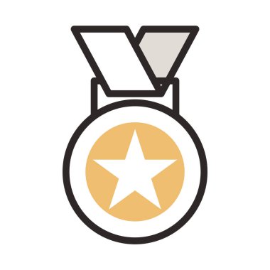 Sıralama ödülü için doldurulmuş renk özeti simgesi.