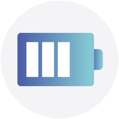 Pil şarj etmek için renk simgesi.