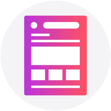 Ağ şablonu için renk simgesi.