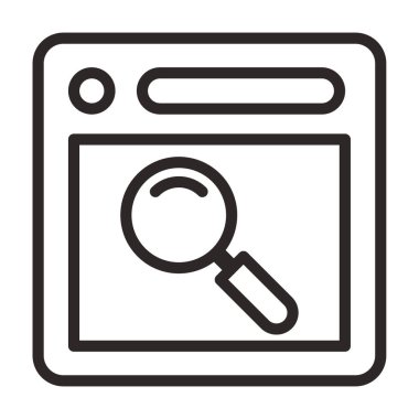 Arama web sitesi için özet simgesi.