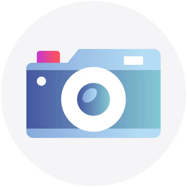 Pictogramă Color Strălucitoare Pentru Camera Digitală — Vector de stoc