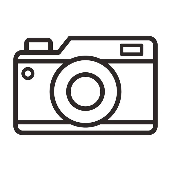 Outline Icon Digital Camera — Stock Vector