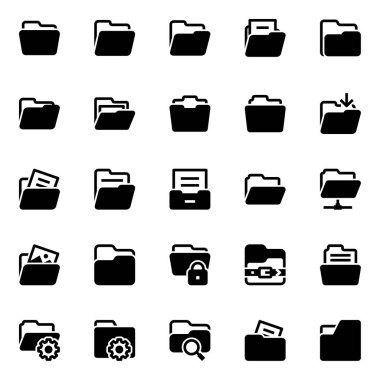 Dosya ve dizin için simge simgeleri.