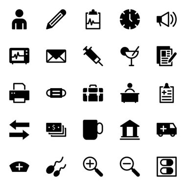 Tıbbi ve sağlık için simge simgeleri.