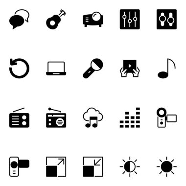 Çokluortam simgeleri.