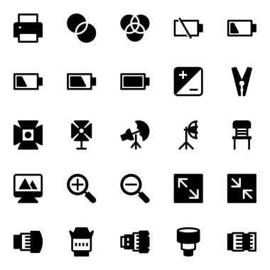 Fotoğraf için simge simgeleri.