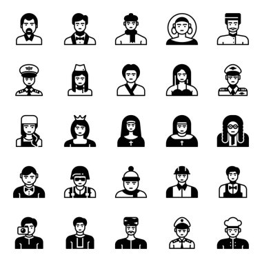 Meslekler için simge simgeleri.