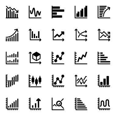 Rapor ve analiz için simge simgeleri.