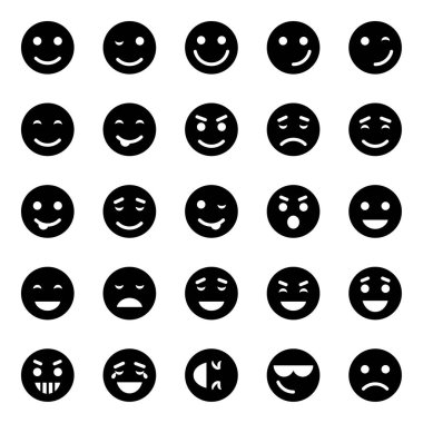 Gülen yüz için simge simgeleri.