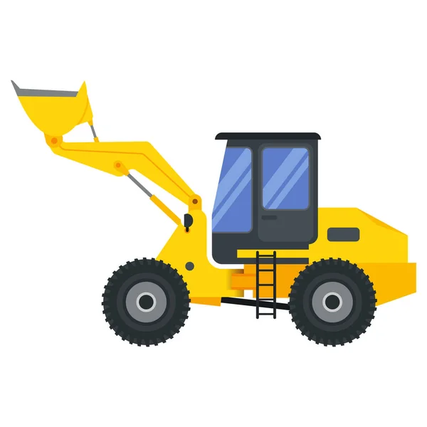 Ilustración Para Maquinaria Construcción Bulldozer Vehículo — Archivo Imágenes Vectoriales