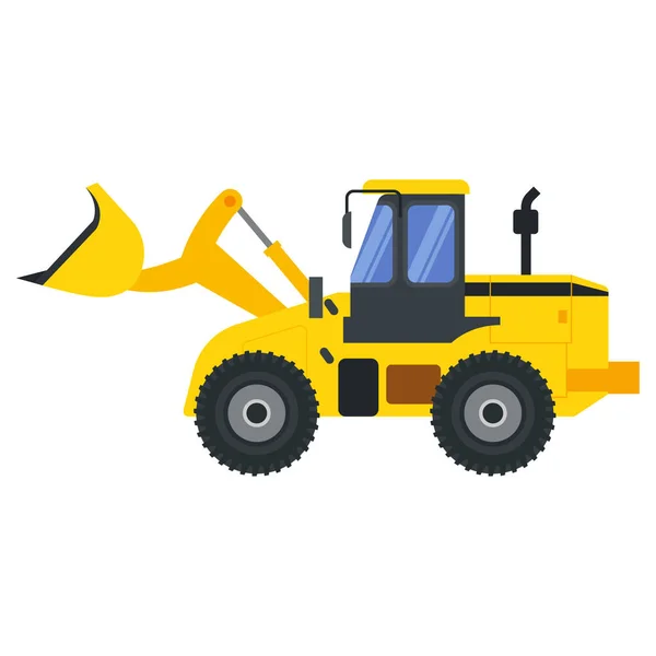 Ilustração Para Máquinas Construção Bulldozer Veículo — Vetor de Stock