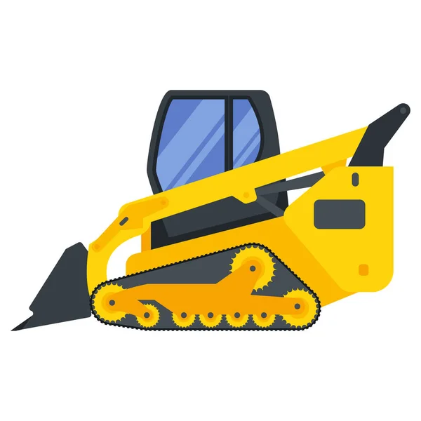 Illustrazione Escavatore Veicoli Macchine Edili — Vettoriale Stock